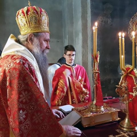 Feb 3 2019 Arhijerejska Liturgija U Djurdjevim Stupovima