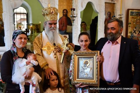 Митрополит Амфилохије у Ждребаонику