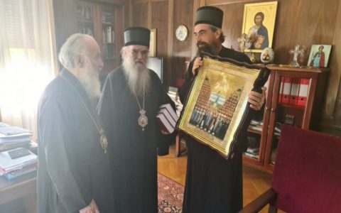 Сусрет Патријарха Иринеја и Митрополита Амфилохија