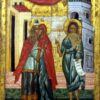 Začeće Svetog Jovana Krstitelja — Ruska ikona 15. v.