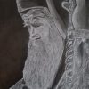 Portret blaženopočivšeg Mitropolita Amfilohija nacrtala Katarina Đukić