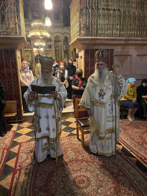 Владика Јован служио Свету литургију на Гробу Господњем Vladika Jovan Jerusalim