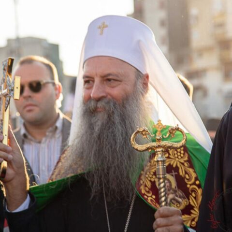 Свечани дочек Патријарха српског Порфирија – Подгорица 4. 9. 2021