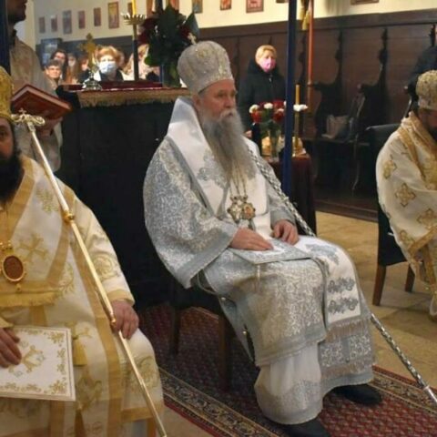 Митрополит Јоаникије у Пероју у Истри
