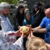 Liturgija na ostacima hrama Bogorodica Krajinska