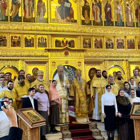 Митрополит Јоаникије и Владика Јован богослужили у цркви при Свето тихоновском универзитету