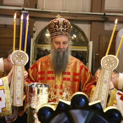 Света Литургија у цркви Ружици на Калемегдану