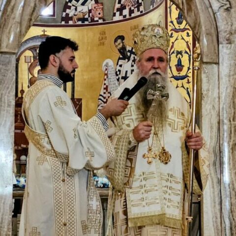 Митрополит Јоаникије у подгоричком Саборном храму
