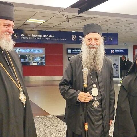 Патријарх српски Порфирије стигао у Аргентину