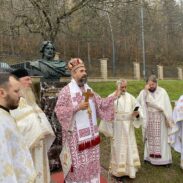 Dec 2023 Arhijerejska Liturgija I Otkrivanje Spomenika Aleksandru Nevskom U Andijevici 1