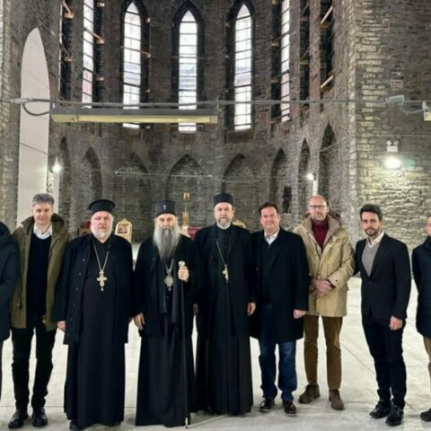 Патријарх Порфирије посетио Саборни храм Светог Саве на Менхетну