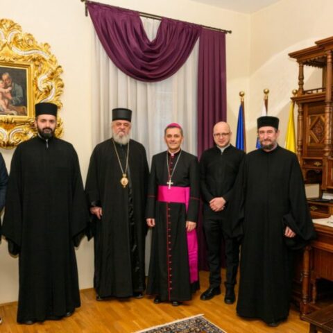 Владика Кирило са предсједником Словеначке бискупске конференције