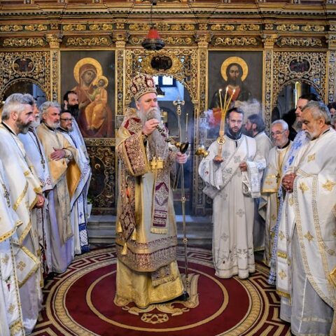 Митрополит Јоаникије у Недјељу Марије Египћанке богослужио у манастиру Савина