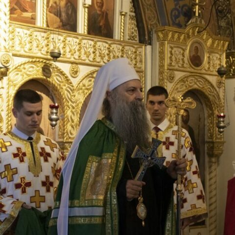 Patrijarh Porfirije na Veliki četvrtak bogoslužio u crkvi Ružici