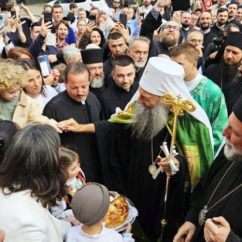 Доксологија у част Патријарха српског Порфирија у Хамбургу