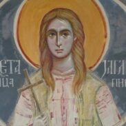 Свјетлопис живописа Свете мученице Јаглике Аџић у капели поред србске православне Саборне цркве у Бару