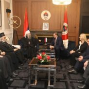 Патријарх Порфирије са председником Додиком