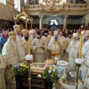 Патријарх Порфирије началствовао литургијском прославом празника Светог Иринеја
