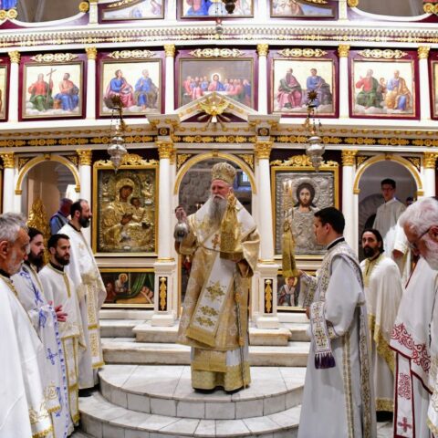 Света архијерејска литургија у Топло