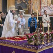 Велика субота у Храму у Бару, богослужио Владика Пајсије