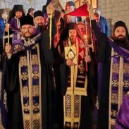 Владика Пајсије служио Јутрење Велике суботе са статијама у Цетињском манастиру