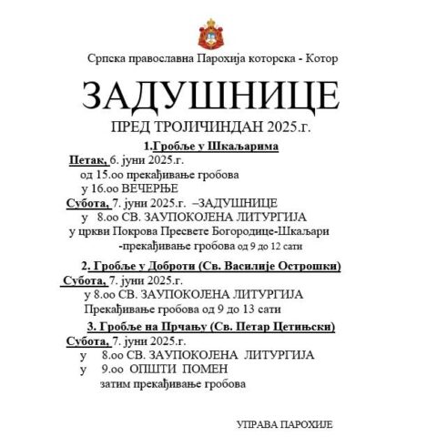 Котор задушнице