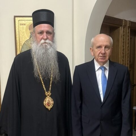 Митрополит Јоаникије примио новог руског амбасадора