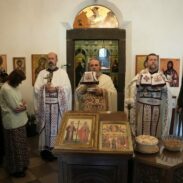 Свети цар Константин и царица Јелена прослављени у храму под Горицом