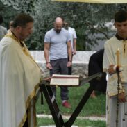Јелеосвећење у Храму под Горицом