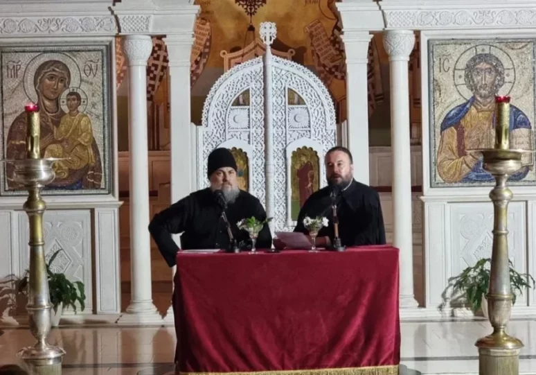 Отац Макарије Савинки у Требињу одржао предавање ,,Христос се рађа-пођите у сретање“ Отац Макарије предавање у Требињу 1080x675