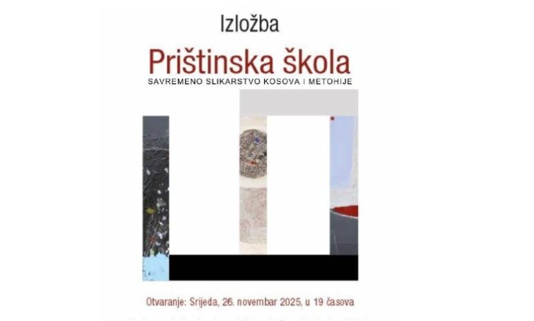 Изложба слика ,,Приштинска школа” сјутра (26. новембра) у Будви Plakat Za Izlozbu 780x470 1