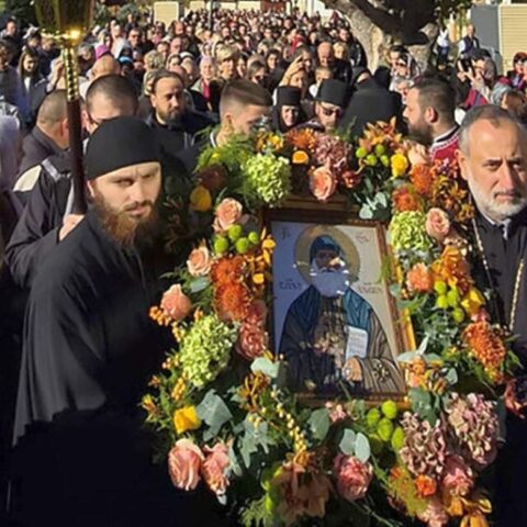 У манастир Тумане стигле мошти Светог Гаврила Грузијског