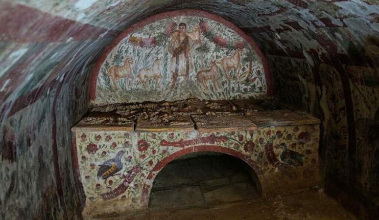 Фреска „Доброг пастира“ откривена недалеко од некадашње Никеје Turska Grobnica Isus Dobri Pastir 1080x628