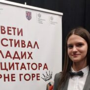 Ученица Православне гимназије ”Свети Сава” освојила прво мјесто на 9. Фестивалу рецитатора у Никшићу