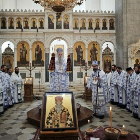 Света литургија и помен Митрополиту Сави Косановићу