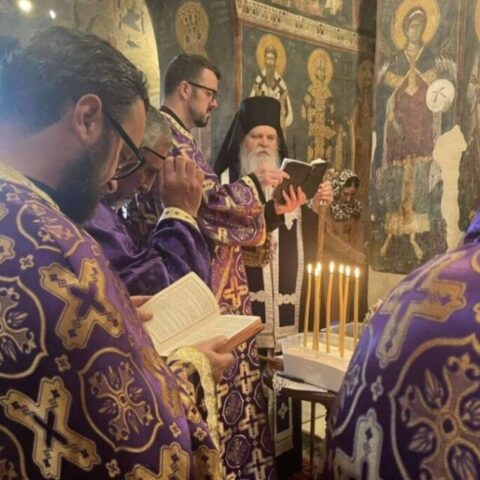 Велики четвртак у Манастиру Грачаница