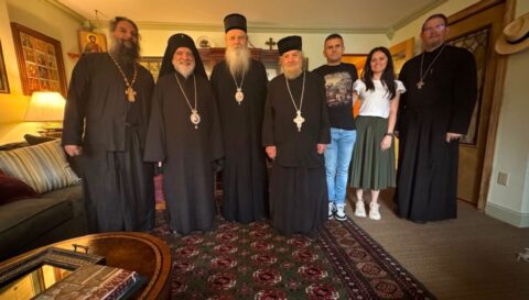 Митрополит Теодосије посетио манастир и Богословију Светог Тихона у Пенсилванији Митрополит Теодосије посетио манастир и Богословију Светог Тихона у Пенсилванији