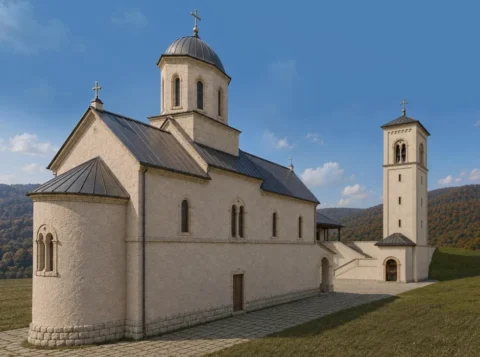 Припреме за градњу храма у Оџаку код Пљеваља Odzak Hram 980x729