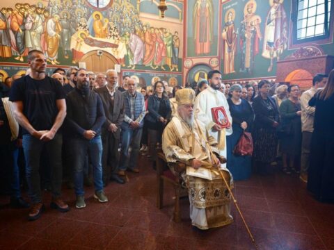 Храм Светог Фјодора Ушакова прославио славу, богослужио владика Кирило Slava Hrama Svetog Fjodora Usakova Hn 980x735